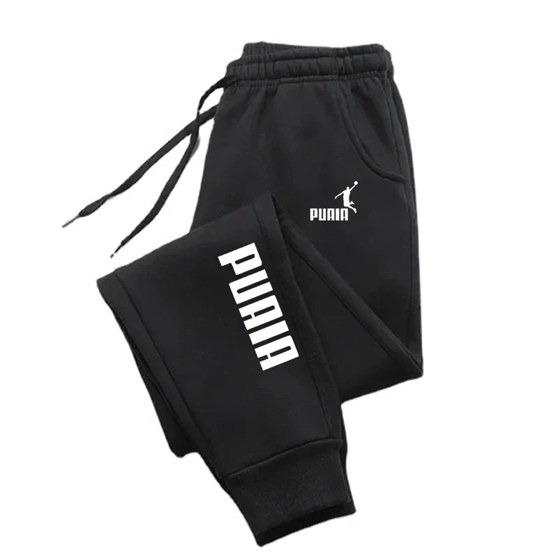 PUAIA Print Men's Pants Autumn/Winter New Sport Jogging Trousers Fitness Loose Fit Clothing Solid Color Outfit Streetwear Pants TAVEN System LLC