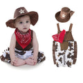 Halloween Baby Cowboy Sheriff Costume with Hat and Scarf Set