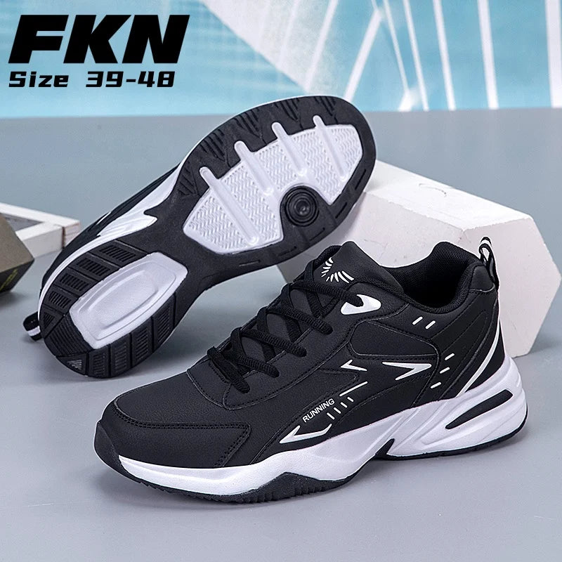 Men Waterproof Leather Hiking Shoes Outdoor Sports Sneakers