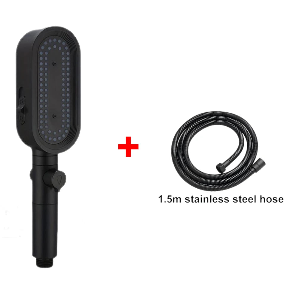 3 Modes Powerful Shower Head Anti-clogging and Easy To Clean Anti Anti-limescale Shower Head Handheld Flexible Bath  Shower Head TAVEN System LLC