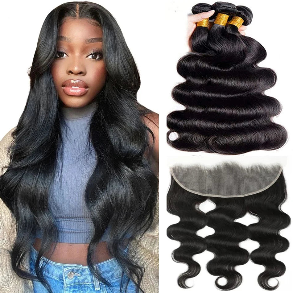 Length: 16 16 16 & Closure14, Color: OMBRE, Ships From: CHINA, Material Grade: Remy Hair, Lace Size: 13" x 4" - Bundles With 13x4 Lace Frontal Brazilian Body Wave 3 Bundles With 13x4 Transparent Lace Frontal Closure Virgin Human Hair Bundle Taven