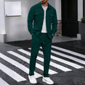 Tracksuit Set Long Sleeve Workwear Cardigan Pants TAVEN System LLC