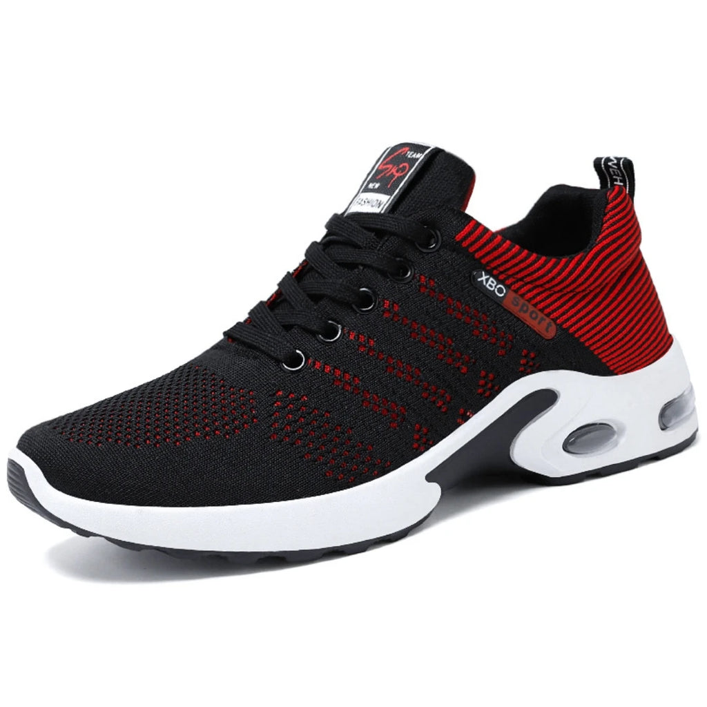 Men's Trendy Breathable Lace-Up Running Shoes Korean Light Casual Sports Sneakers TAVEN System LLC