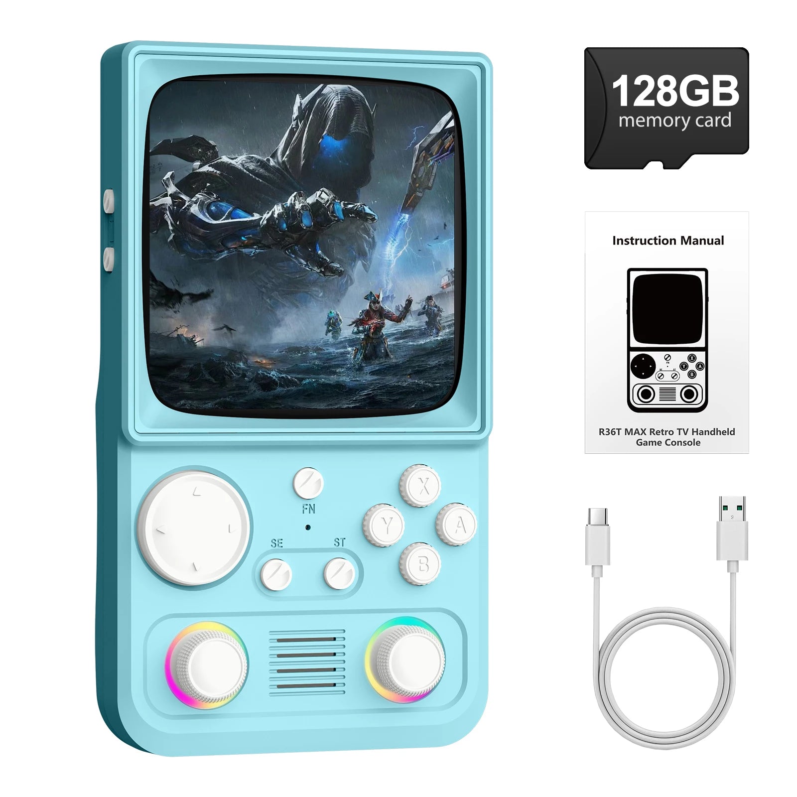 AISLPC R36T MAX Handheld Game Console 64/128G 4.0" IPS Screen 22000+Games 5G Portable Pocket Game Player TAVEN System LLC
