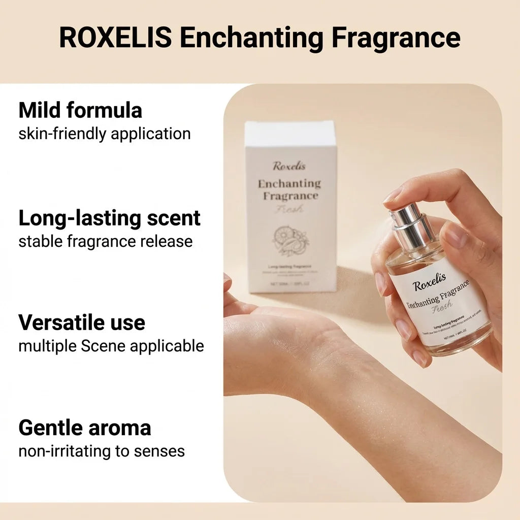 Roxelis Citrus Floral Happy Time Fragrance Natural Fresh Romantic Mild Elegant Portable Scent For Daily Outings