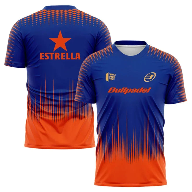 Men Gradient Oversized T-Shirt Tennis Sportswear Summer Casual Tee