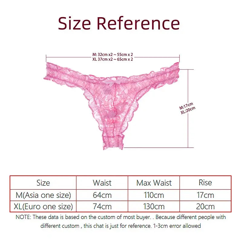 Mens Lace G-string And Thong Sexy Underwear See Through Tanga Bikini String Transparent Male Underpants T-back Panties TAVEN System LLC