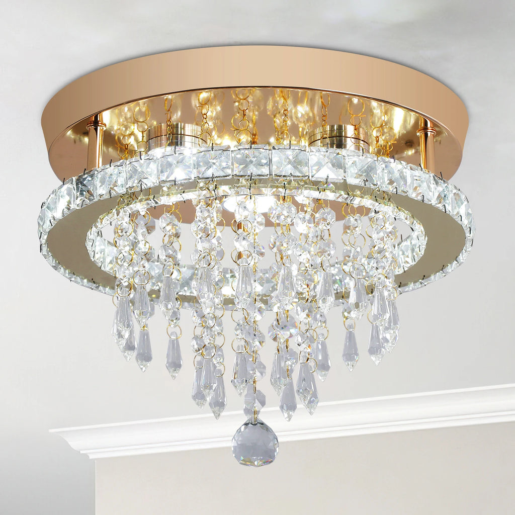 GreeLustr Luxury Crystal Chandelier Lustre Design Gold Modern Led Ceiling Light  Living Room Bedroom Hanging Lamp Lighting TAVEN System LLC
