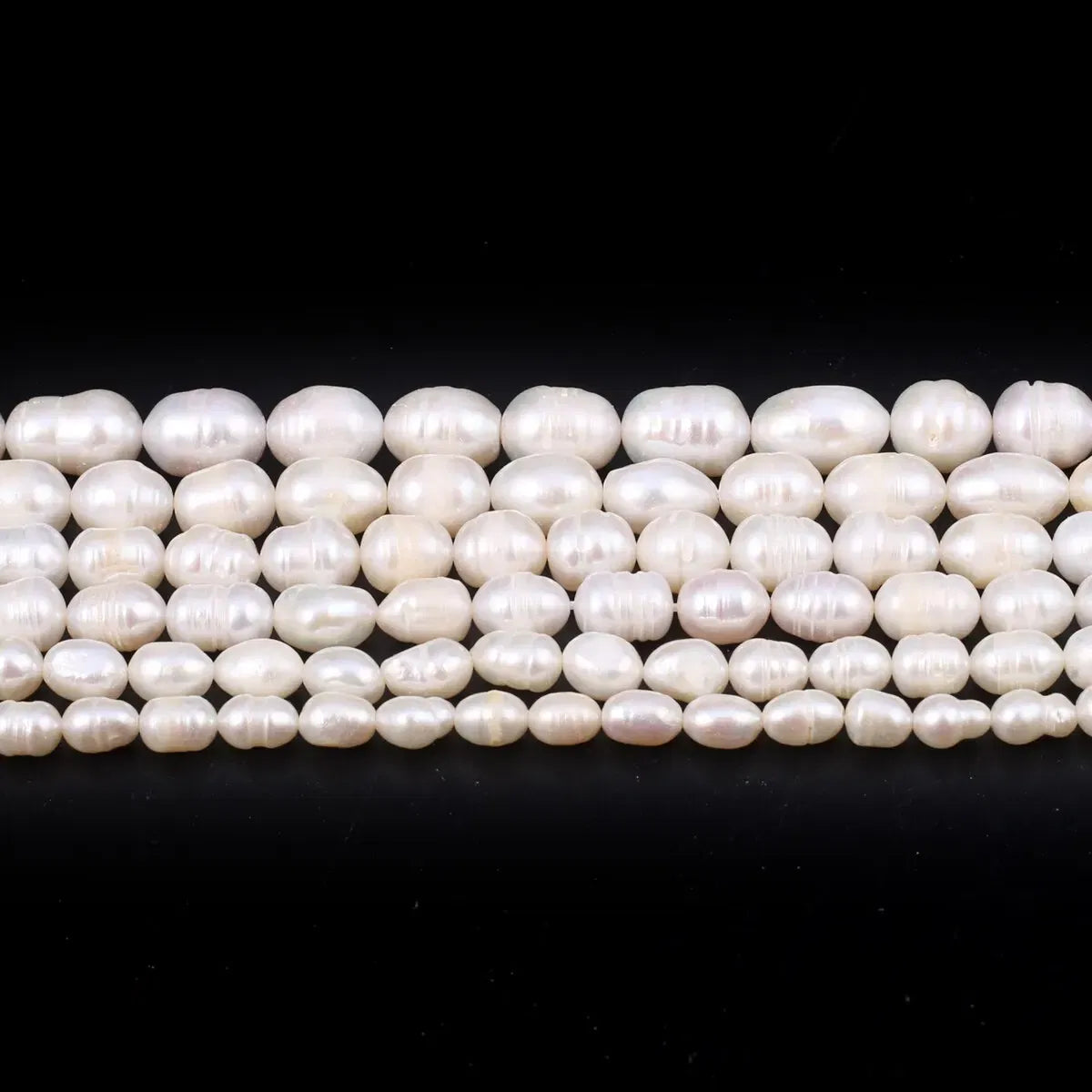 Color: WHITE, Item Diameter: 3mm - Rice Beads A Quality Natural Freshwater Pearls 5-6mm Loose Spacer Beads for Jewelry Making Supplies DIY Women Necklace Bracelet Taven