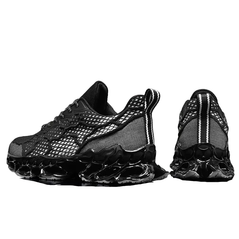 Men Flyknit Sneakers Breathable Lightweight Casual Running Shoes