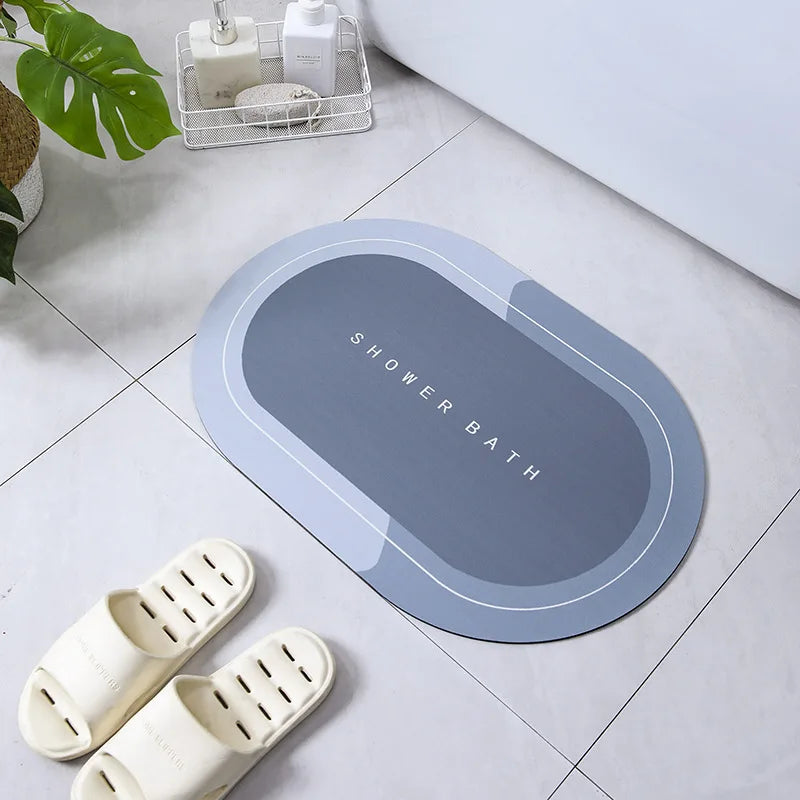 Absorbent Bathroom Bath Mat Anti-slip Shower Rug Diatom Ooze Bath Mats Kitchen Entrance Doormats Home Floormat Bathtub Carpet TAVEN System LLC