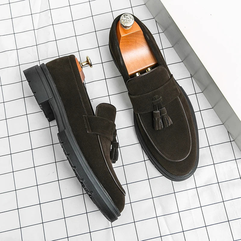 Hot Selling Soft Soled Comfortable Loafers Europe America Massage Soles Men's Commuting Work Shoes Party Men's Formal Shoes TAVEN System LLC