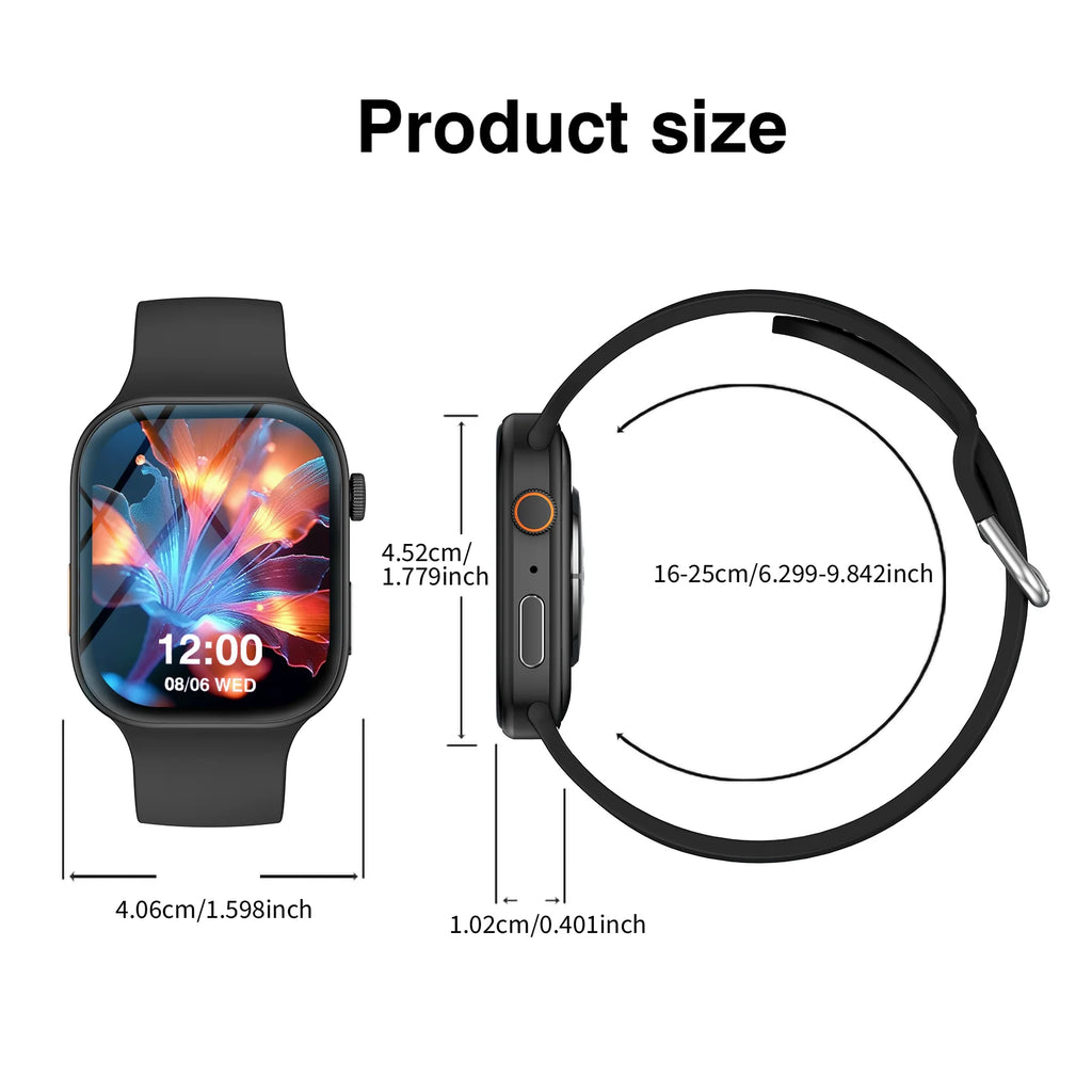 Smart Watch Bluetooth Call Message Display Fitness Monitoring Bracelet Christmas Gift Suitable for Android iPhone TAVEN System LLC