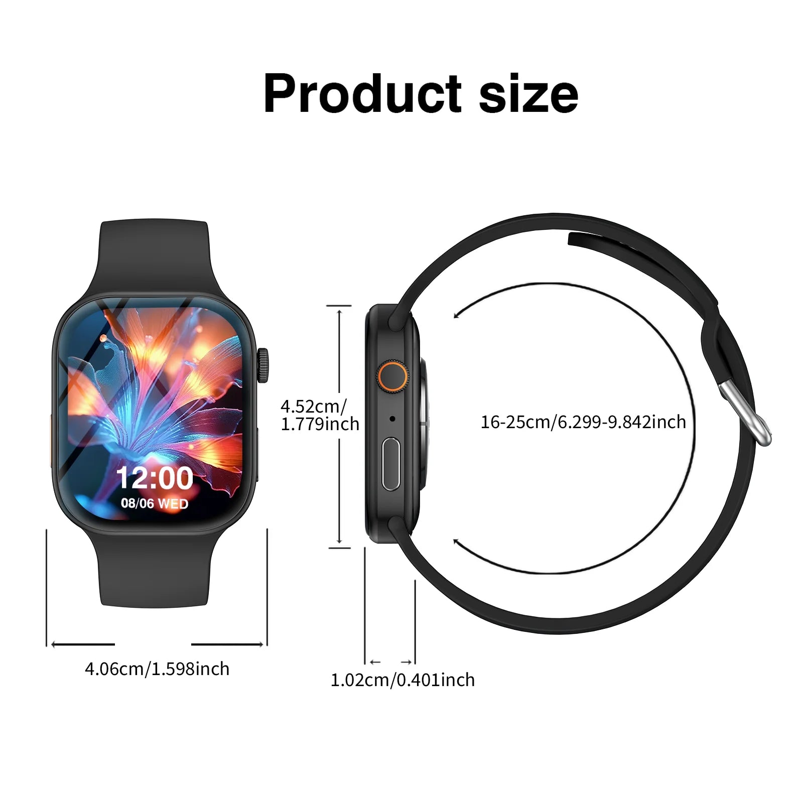 Smart Watch Bluetooth Call Message Display Fitness Monitoring Bracelet Christmas Gift Suitable for Android iPhone TAVEN System LLC