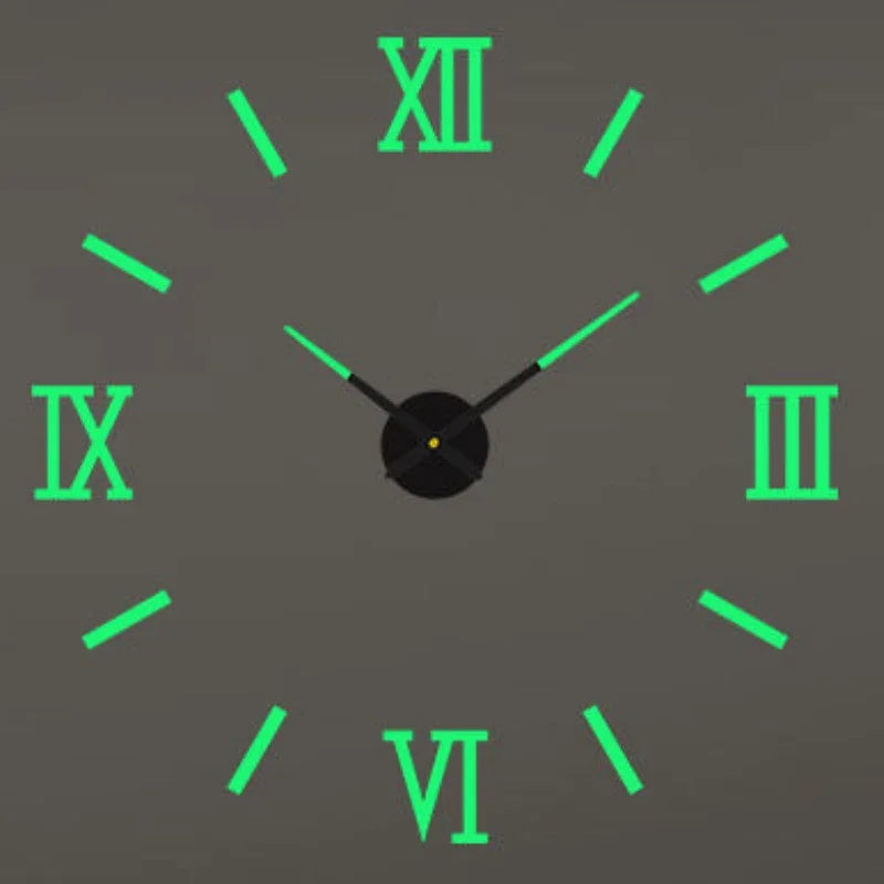 New Modern Design Large Wall Clock 3D DIY Quartz Clocks Fashion Watches Acrylic Mirror Stickers Living Room Home Decor Horloge - TAVEN System LLC