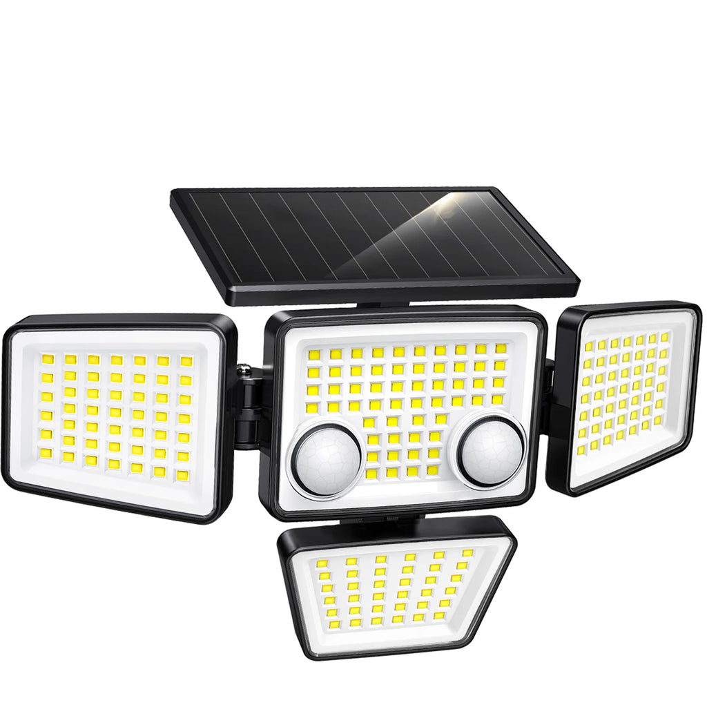 3000LM 188 LED solar motion sensor security light for outdoors