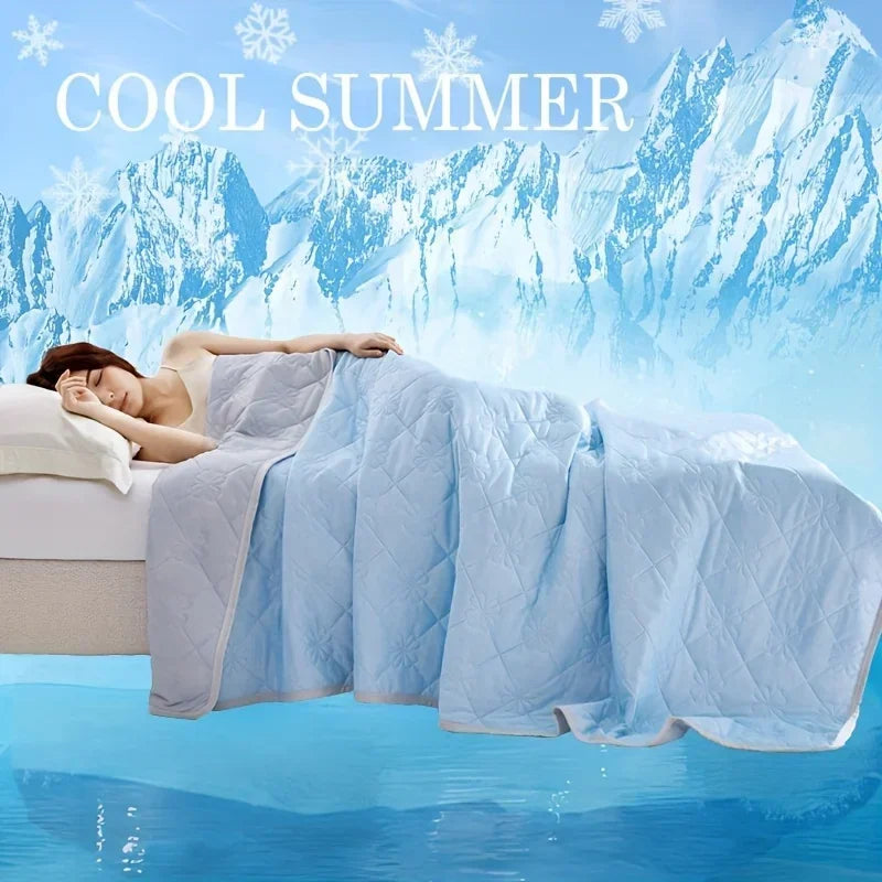 Large Cooling Blanket for SleepersDual-Sided Soft&Lightweight Summer Bedding,100% Polyester Woven Quilted Throw,Machine Washable TAVEN System LLC