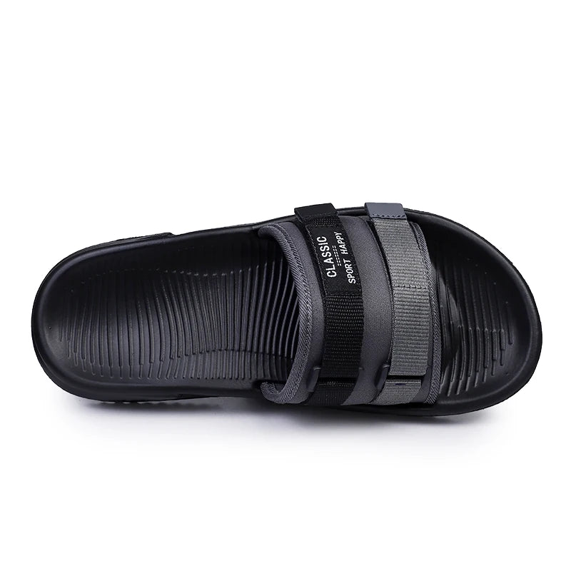 Summer New Men's Slippers Outdoor Beach Sandals Mens Lightweight Slides Men Casual Shoes Flip-flops Home Slippers Beach Sandals TAVEN System LLC