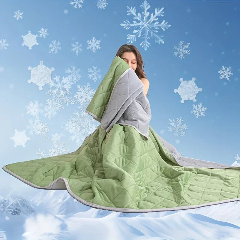 Large Cooling Blanket for SleepersDual-Sided Soft&Lightweight Summer Bedding,100% Polyester Woven Quilted Throw,Machine Washable TAVEN System LLC