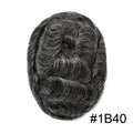 Toupee Color: 1B40#, Toupee Density: 100%, Length: 6 inches, Ships From: CHINA, Toupee Size: 8x10 - Men Toupee Hair Systems Ultra Thin Skin 0.06MM V-LOOP Capillary Prosthesis Invisible Hairline Real Human HairPieces Hair Units Taven