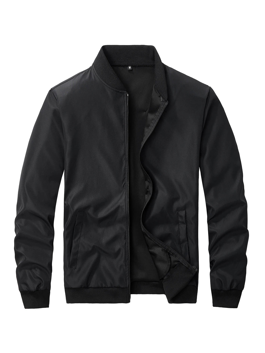 2024 Spring and Autumn New Baseball Collar Short Loose Solid Color Jacket Men's Business Casual Thin Coat Trend TAVEN System LLC
