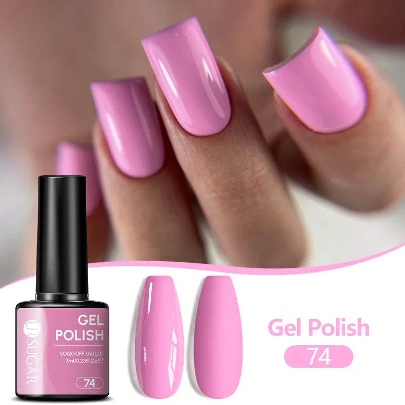 UR SUGAR 7ML Nail Gel Fresh Macaron 107 Colors All For Manicure Semi Permanent Soak Off LED UV Long-Lasting Nail Art Varnish TAVEN System LLC