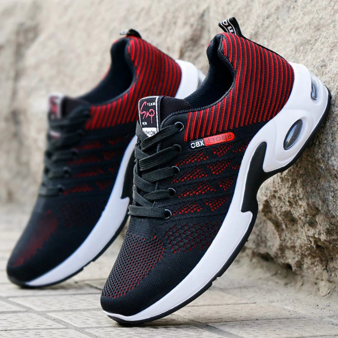 Men's Trendy Breathable Lace-Up Running Shoes Korean Light Casual Sports Sneakers TAVEN System LLC