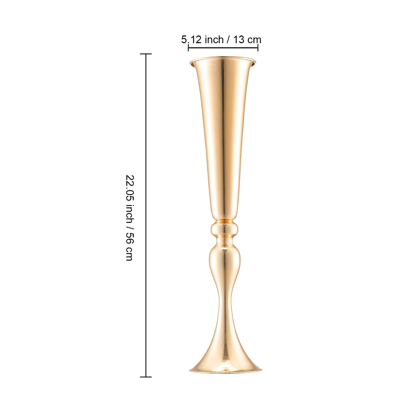 SucceBuy Tall Crystal Wedding Flower Stand Metal Wedding Centerpiece Vase Gold Flower Holders Floral Display Rack for Wedding TAVEN System LLC