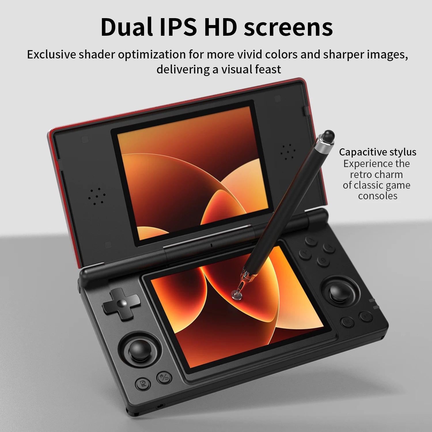 Anbernic RG DS Handheld Game Console 4" IPS Dual Screen Android 4000mAh Flip Video Games Player Supports RixelHK Wifi Streaming TAVEN System LLC