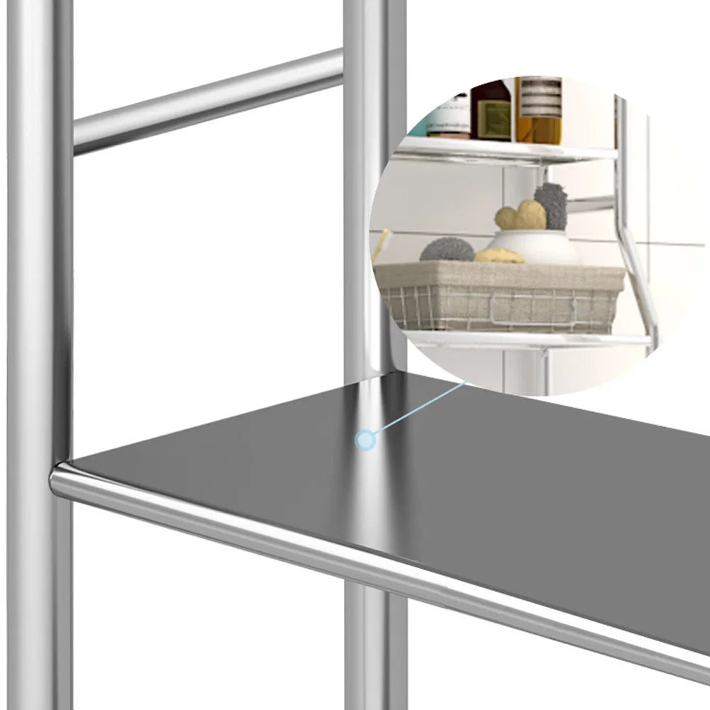 Over Toilet Storage Shelf,2/3-Tier Freestanding Over The Toilet Storage,Metal Bathroom Shelves with Paper Holder and Removable TAVEN System LLC