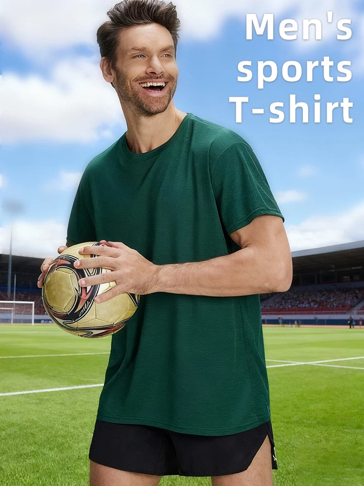 6-Pack Men's Breathable Polyester Crew Neck T-Shirts - Lightweight, Moisture-Wicking Short Sleeve Tops in Multiple Colors for Casual Wear and Outdoor Activities TAVEN System LLC