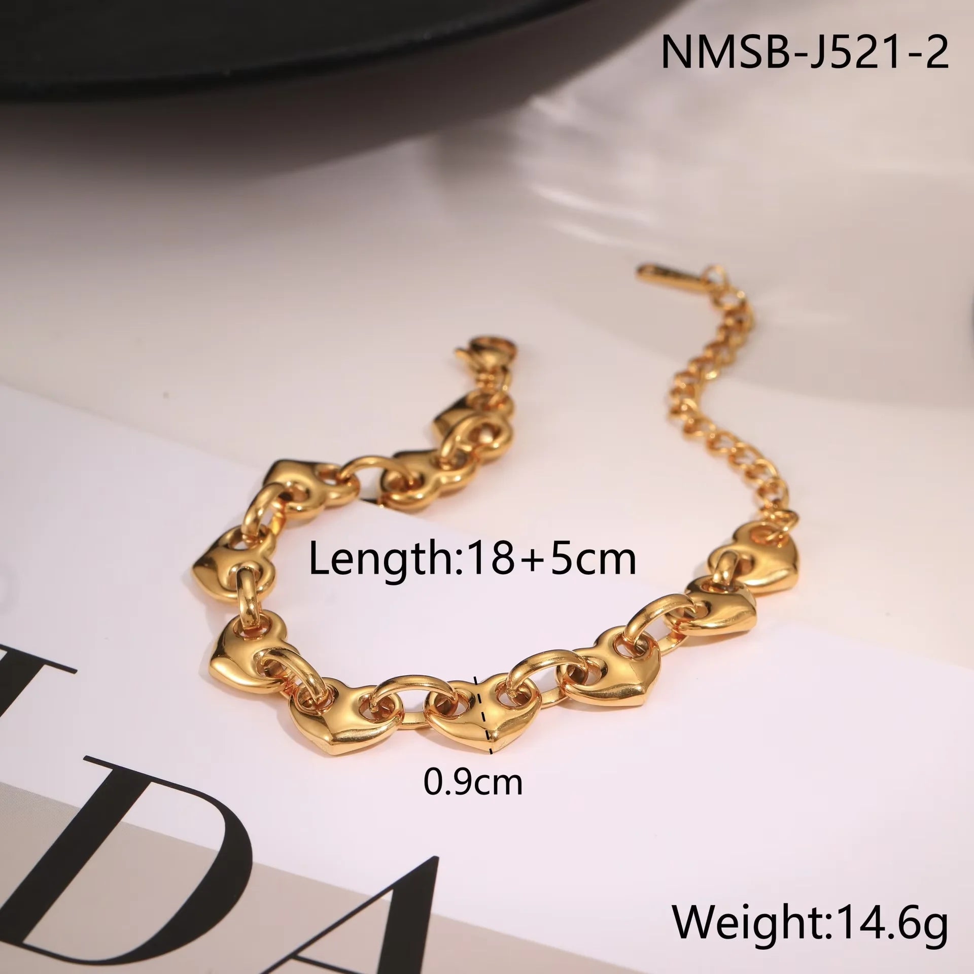 Autumn New Product Love Pig Nose Buckle Bracelet Women's European and American Fashion Light Luxury TAVEN System LLC