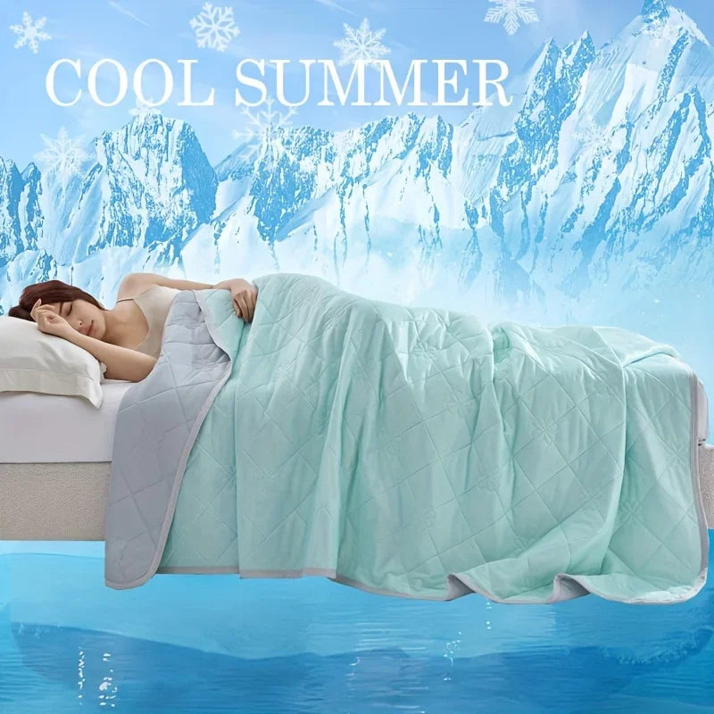 Large Cooling Blanket for SleepersDual-Sided Soft&Lightweight Summer Bedding,100% Polyester Woven Quilted Throw,Machine Washable TAVEN System LLC