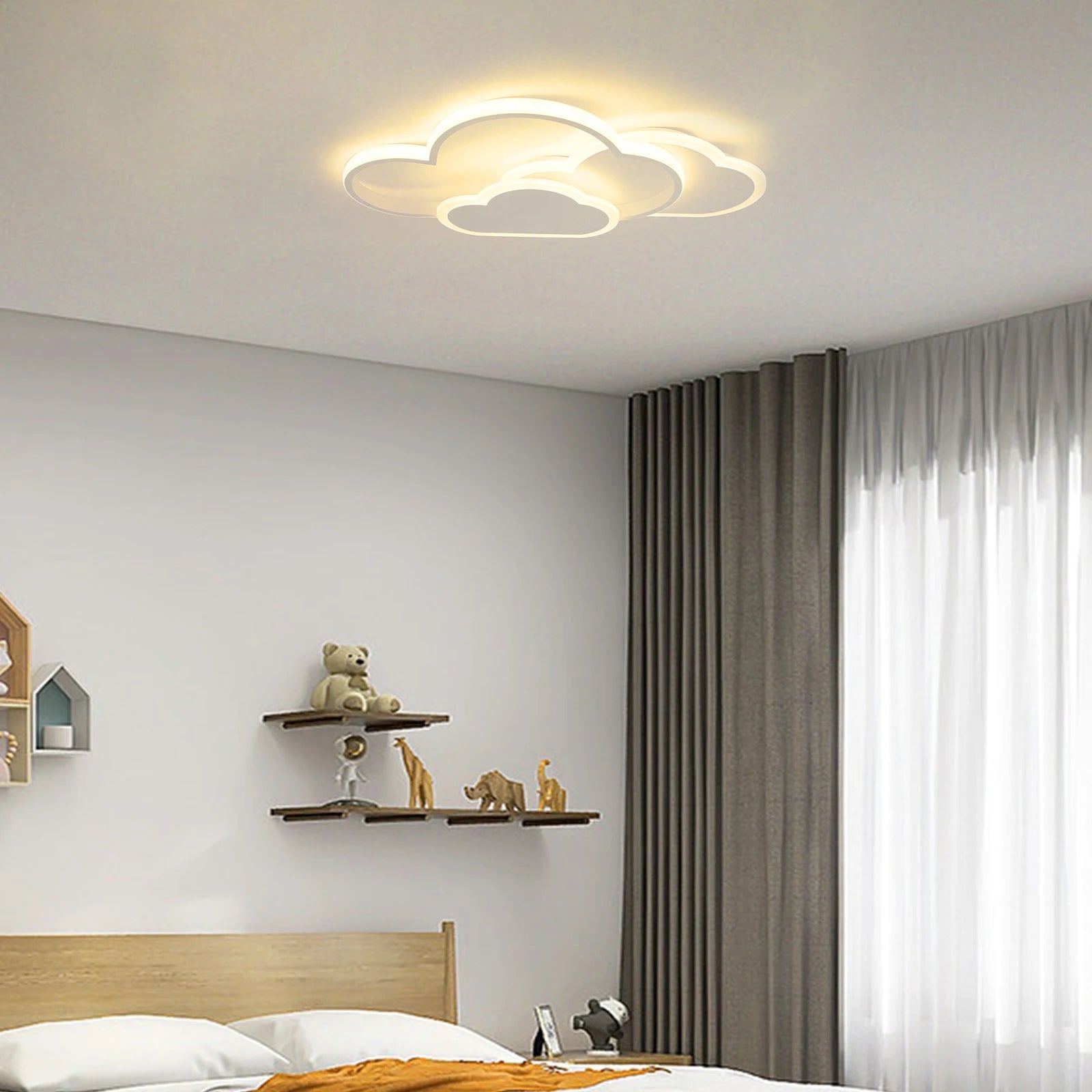 Cloud LED Ceiling Lamp 22" Modern Minimalist Lighting 52cm for Living Room Children's Room Bedroom TAVEN System LLC