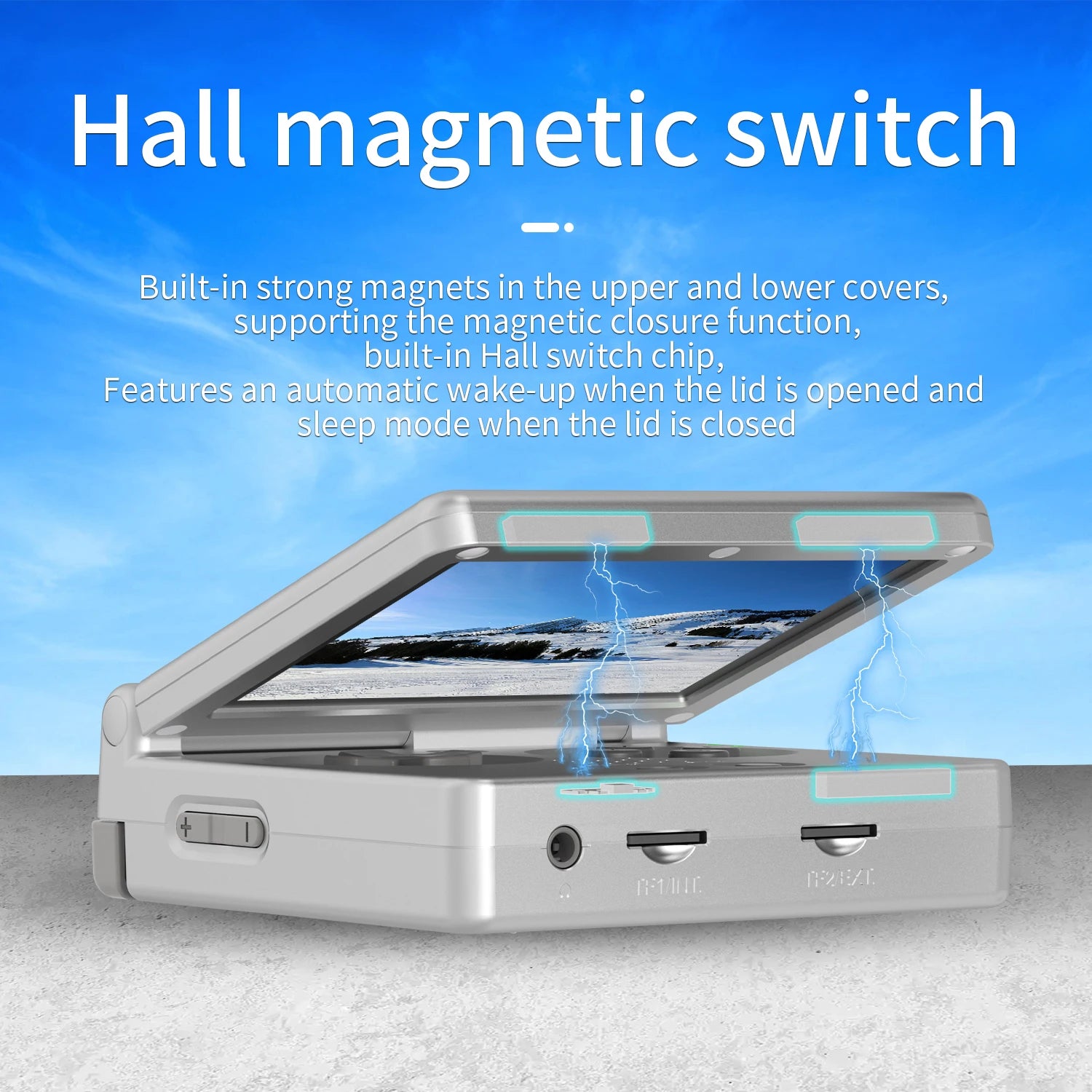 ANBERNIC RG35XXSP FILP 3.5 Inch IPS Screen Retro Game Console 64GB Built-in TF Card 3300mAh Battery Linux System HD TV Output Support Classic Casual Gaming  Built-in Hall Switch Chip TAVEN System LLC