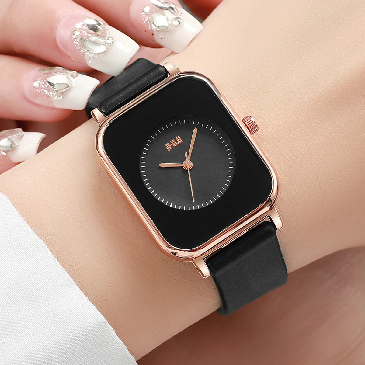 Fashion Rectangle Women Watches Casual Silicone Band Sports Watch Reloj Mujer Girls Clock Gift - TAVEN System LLC