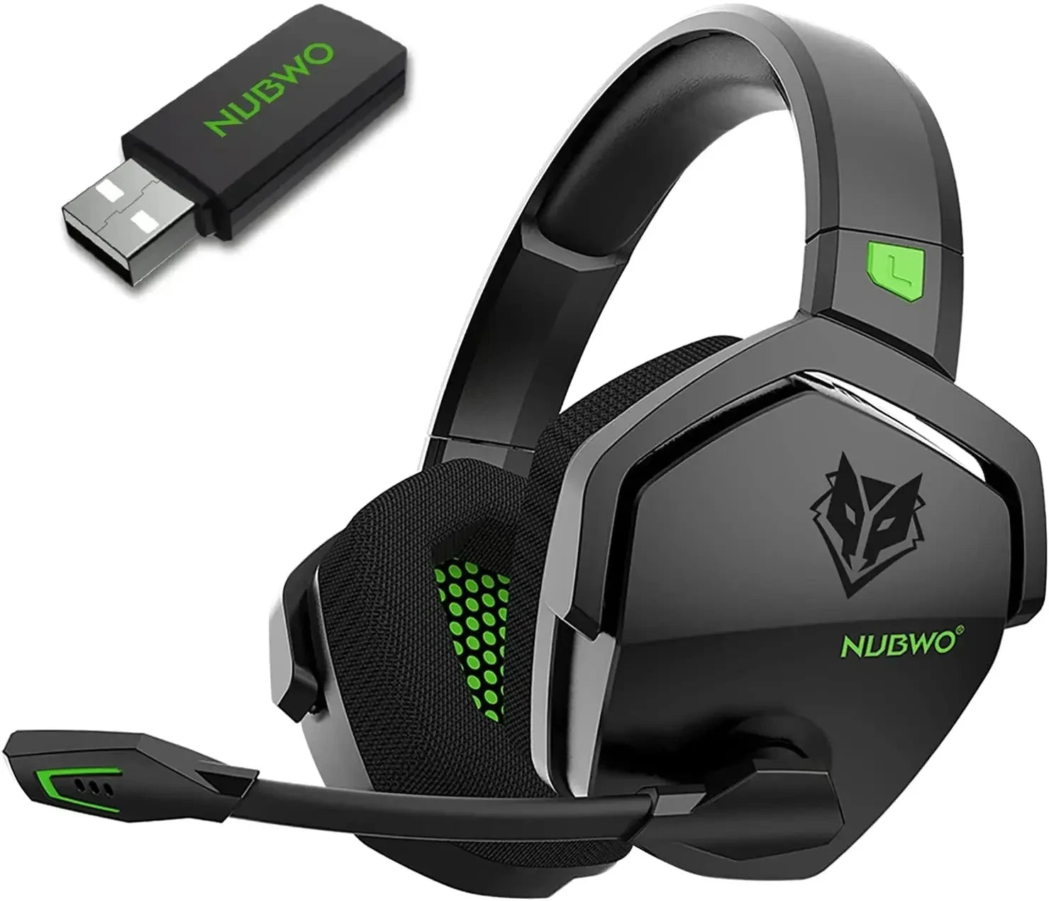 NUBWO G06 2.4G Dual Wireless Gaming Headset 5ms Low Latency 7.1 Surround ENC Mic For PC PS4 PS5 Gaming Bluetooth Headphones TAVEN System LLC