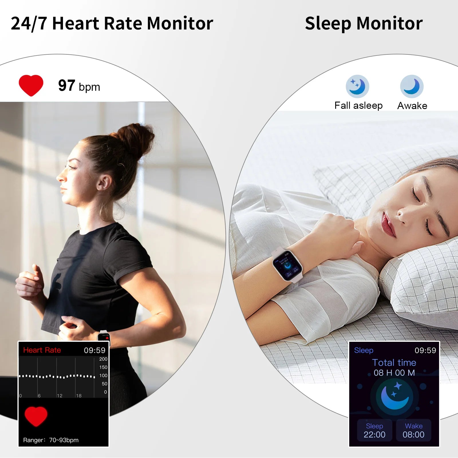 Smart Watch, Fitness Tracker Watch for Men Women, 1.69'' Touch Smartwatch Fitness Watch with Pedometer/Sleep Monitor. TAVEN System LLC