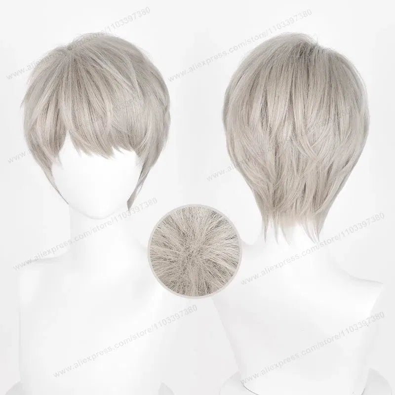 Color: Yellow - Love And Deepspace Rafayel Zayne Xavier Cosplay Wig 30cm Short Hair Anime Wig Heat Resistant Synthetic Halloween Party Wigs Taven