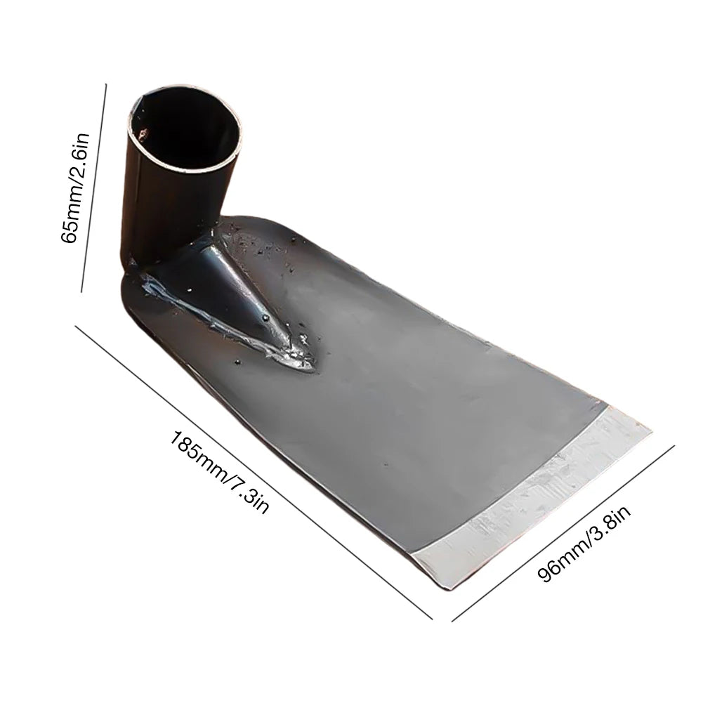 Carbon steel garden hoe for digging weeding and soil loosening