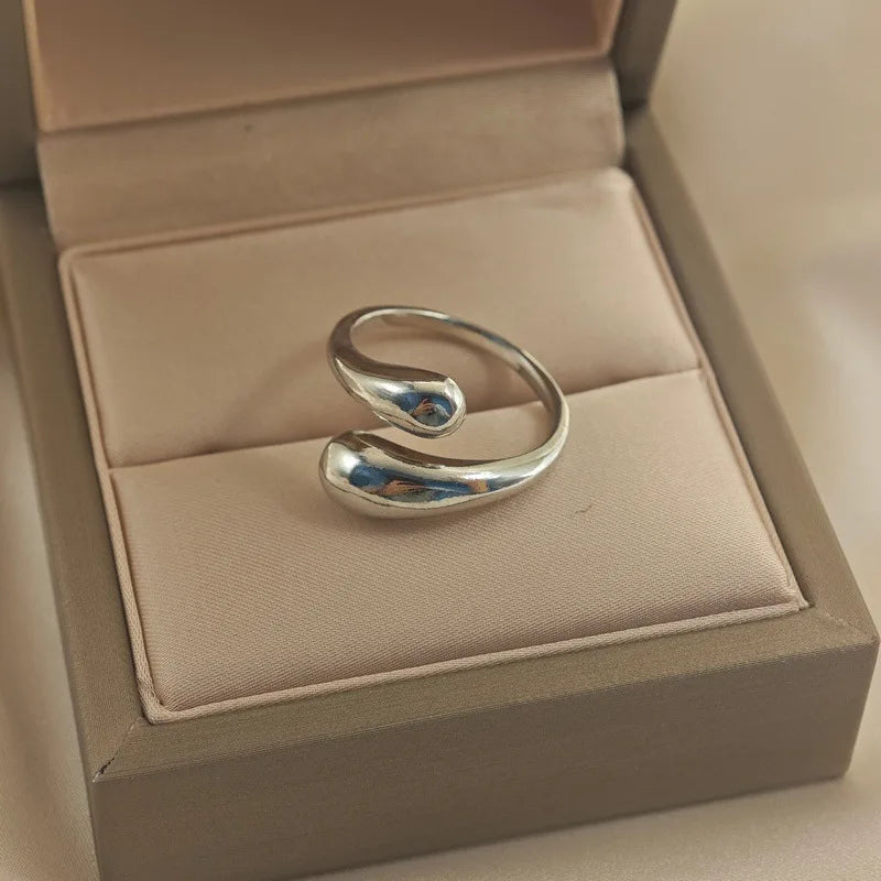 Stainless Steel Open Snake Ring for Women Girls Gothic Punk Adjustable Animal Ring Personality Accessories Fashion Jewelry Gifts TAVEN System LLC