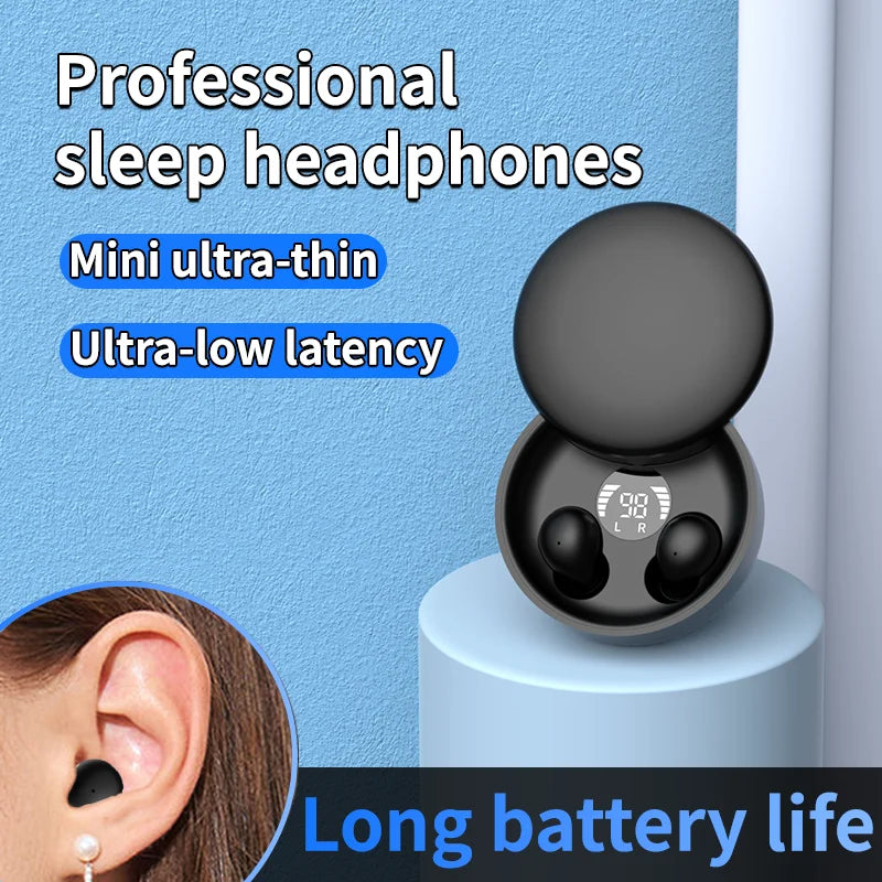 SK26 Bluetooth 5.4 Wireless Earphones Small Earbuds Sleeping Sport Invisible Headphones Bass Sound Quality Headset Sliding Cover TAVEN System LLC