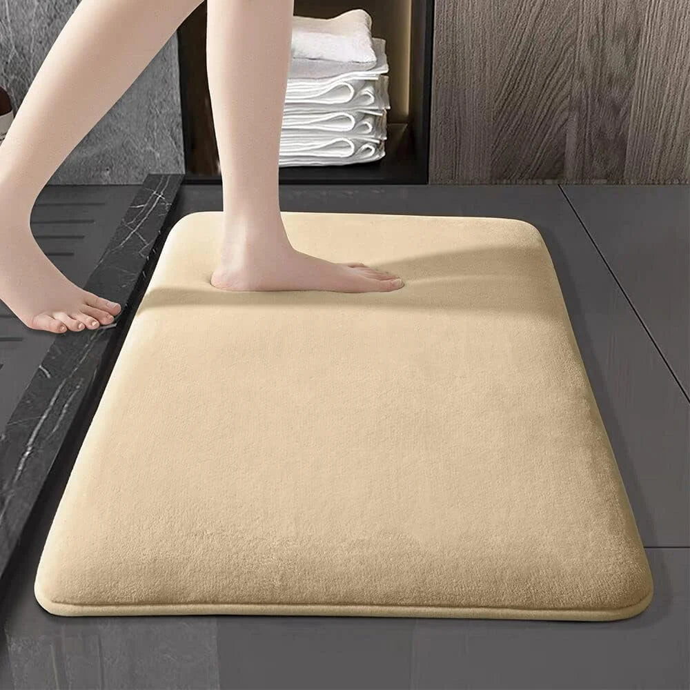 Super absorbent floor mat, super absorbent bath mat, super anti slip coral velvet bathroom floor mat, door mat TAVEN System LLC