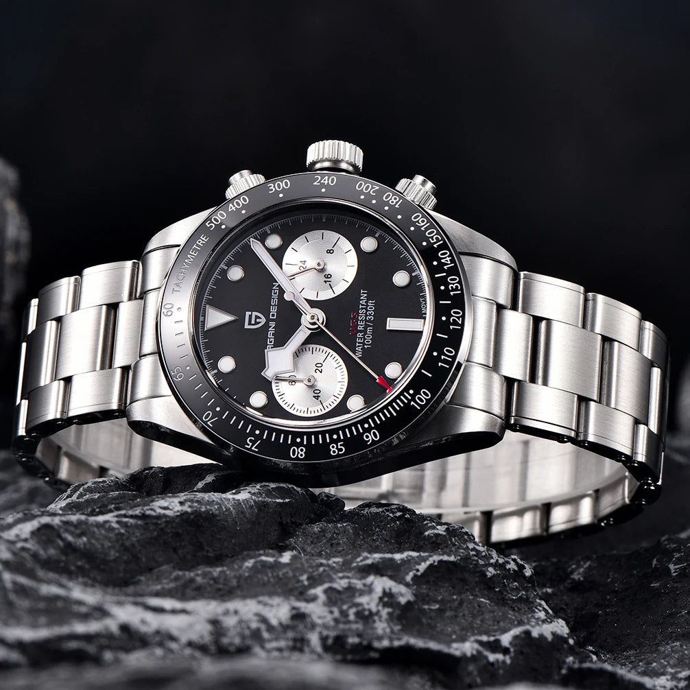 2026 New PAGANI DESIGN Panda Men's Watches Luxury Quartz Chronograph Waterproof AR Sapphire Mirror Sports Watch For Men Luminous - TAVEN System LLC