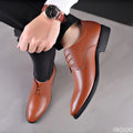 Large size fashionable men's office formal shoes low cut daily comfortable pointed multifunctional men's wedding men's shoes TAVEN System LLC