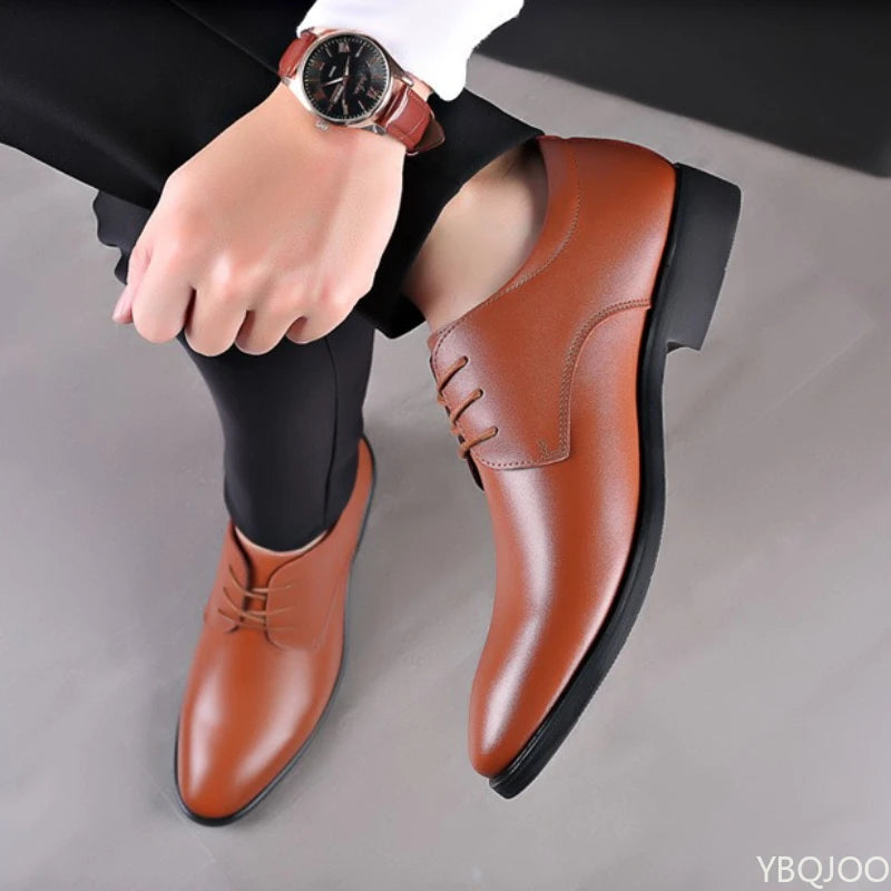 Large size fashionable men's office formal shoes low cut daily comfortable pointed multifunctional men's wedding men's shoes TAVEN System LLC