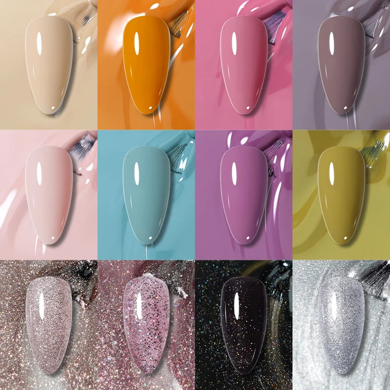 Arte Clavo 15ml Fashion Gel Nail Polish Hema TPO Free Red Colors Glitter Semi Permanent Soak Off UV LED Ultra Diamond Varnish TAVEN System LLC
