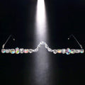 Rave Geometric Rhinestone Eyeglasses Frames Face Decoration for Women 2023 Luxury Designer Crystal Face Jewelry Frames No Lenses TAVEN System LLC