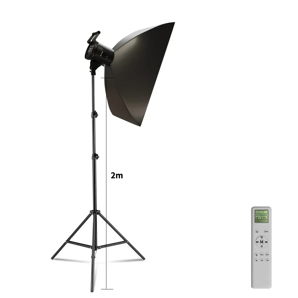 Bowens 135W LED Studio Light Kit with 2M Tripod Dimmable Lamp TAVEN System LLC