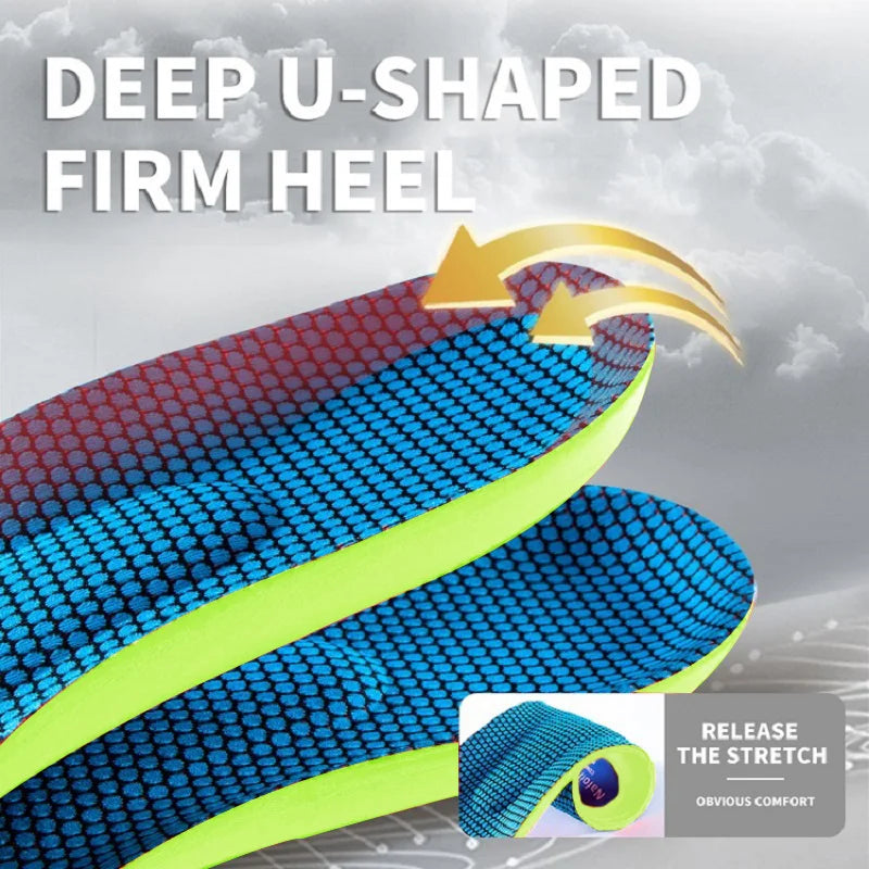 Orthopedic Insoles for Feet Sport Shock-absorbing Insole for Shoes Arch Support Plantar Fasciitis Templates Pads Men Women Sole TAVEN System LLC